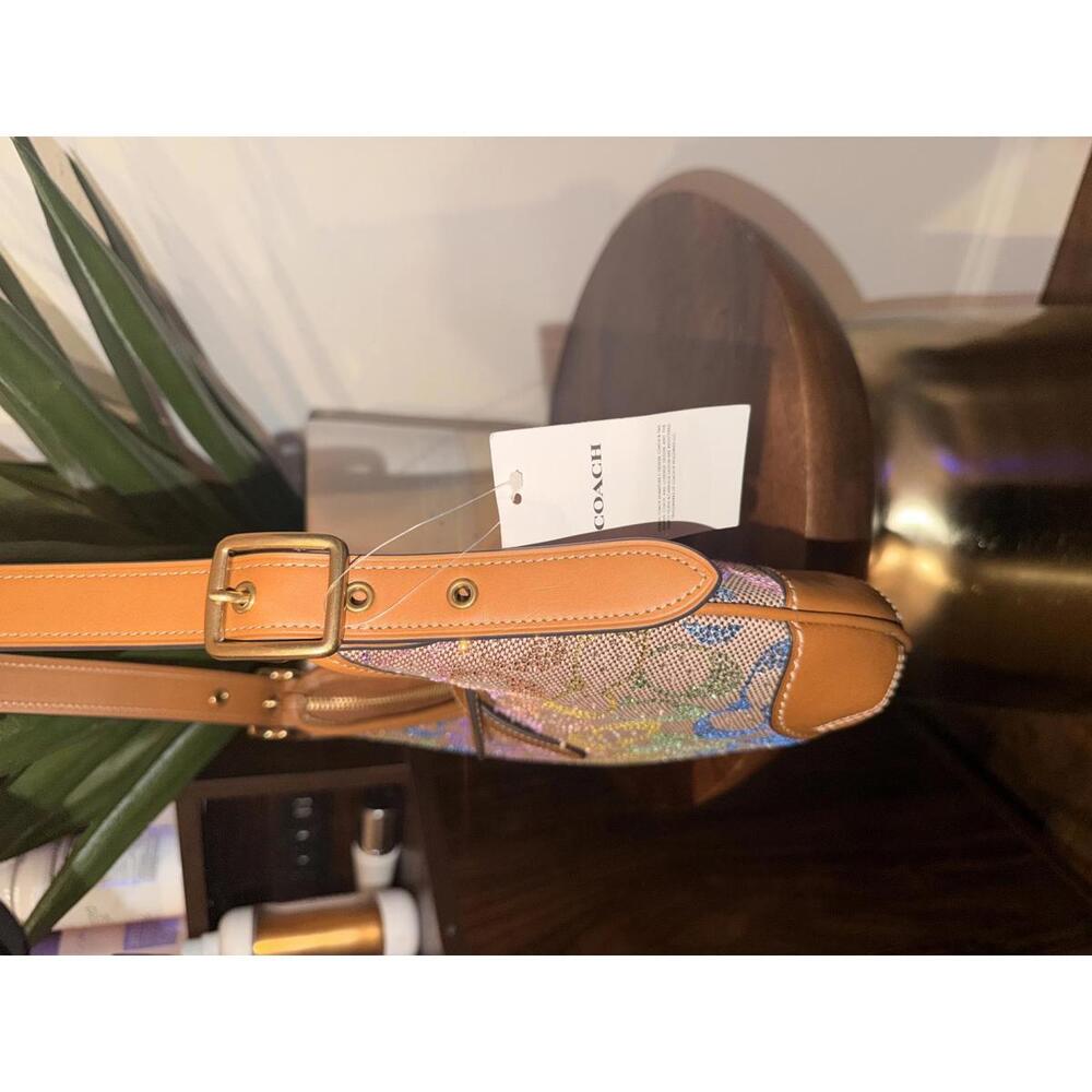 Coach rainbow crystal Hampton in signature jacquard - Picture 5 of 9